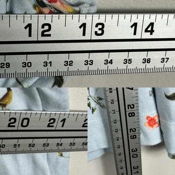 Tuckernuck Hill House The Aurora Sleep Dress Pond Floral Blue Size XS Organic‎ - Picture 11 of 13